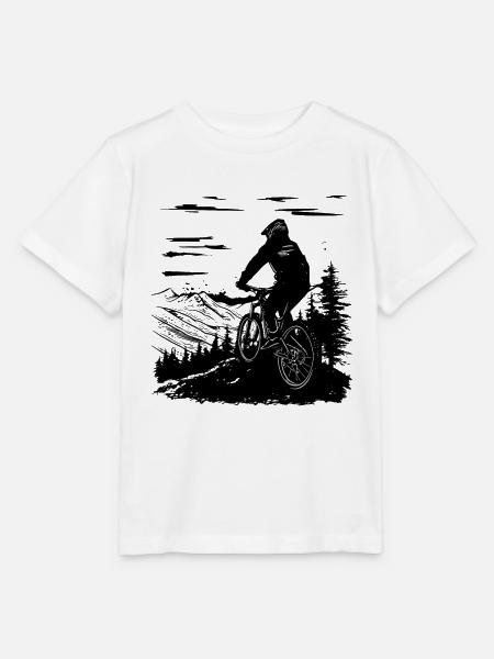 Mountainbike Radfahrer - Stanley/Stella Kinder T-Shirt MINI CREATOR  - Weiß