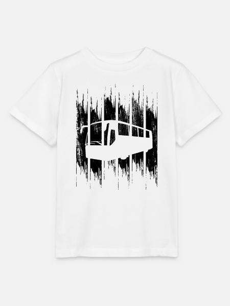 Bus Skizze - Stanley/Stella Kinder T-Shirt MINI CREATOR - Weiß