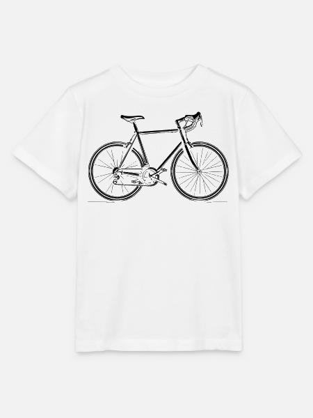 Fahrrad Strichzeichnung - Stanley/Stella Kinder T-Shirt MINI CREATOR  - Weiß