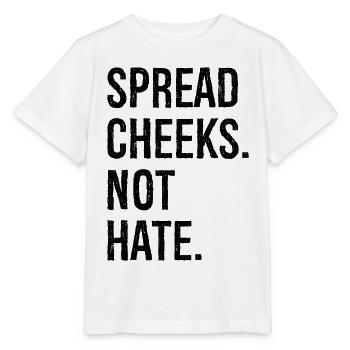 Wangen spreizen, nicht hassen - Stanley/Stella Kinder T-Shirt MINI CREATOR  - Weiß - Vorne - Maike (125cm)