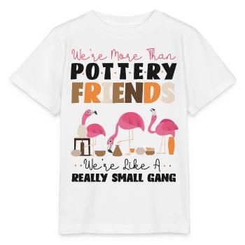 Poterie Céramiste Artiste Flamingo - T-shirt bio MINI CREATOR Stanley/Stella Enfant - blanc - Devant - Maike (125cm)