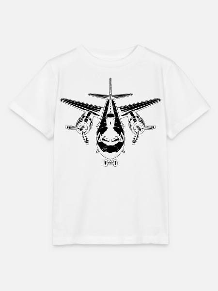 Flugzeug Zeichnung - Stanley/Stella Kinder T-Shirt MINI CREATOR - Weiß