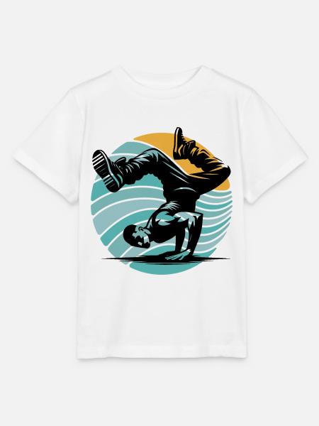 Breakdance - Stanley/Stella Kinder T-Shirt MINI CREATOR  - Weiß