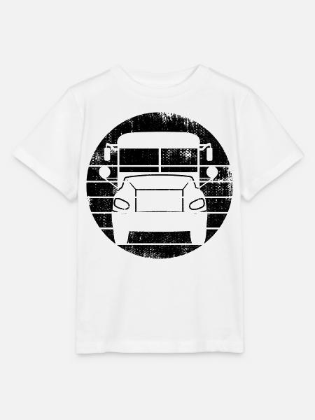 Bus Skizze - Stanley/Stella Kinder T-Shirt MINI CREATOR - Weiß