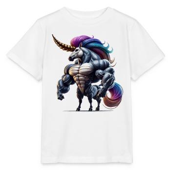 Super Einhorn - Stanley/Stella Kinder T-Shirt MINI CREATOR  - Weiß - Vorne - Maike (125cm)