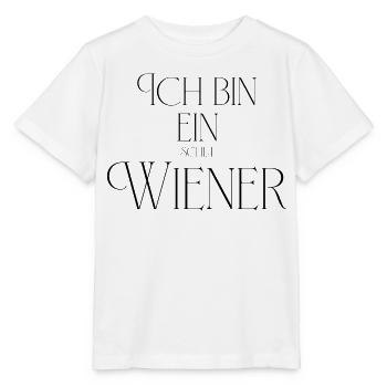 Ich bin ein (Schla) Wiener - Stanley/Stella Kinder T-Shirt MINI CREATOR  - Weiß - Vorne - Maike (125cm)