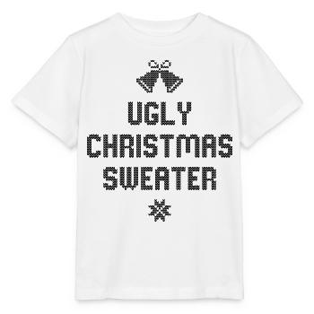 Ugly Christmas Sweater - Stanley/Stella MINI CREATOR Kids’ T-Shirt - white - Front - Maike (125cm)