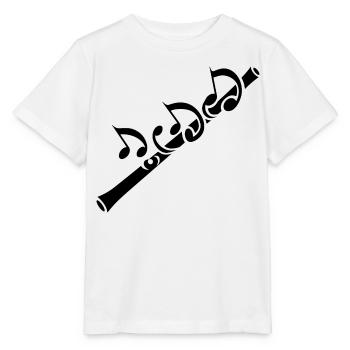 Musique de flûte - T-shirt bio MINI CREATOR Stanley/Stella Enfant - blanc - Devant - Maike (125cm)