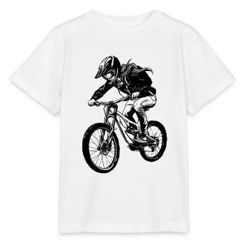 Vététiste - T-shirt bio MINI CREATOR Stanley/Stella Enfant - blanc - Devant - Maike (125cm)