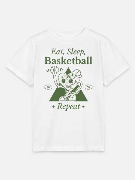 Humorvolles Basketball-Herz-Design - Stanley/Stella Kinder T-Shirt MINI CREATOR - Weiß