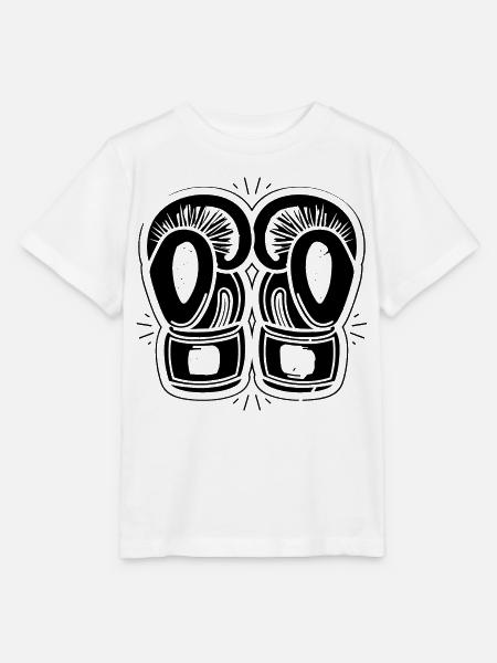 Boxhandschuhe Zeichnung - Stanley/Stella Kinder T-Shirt MINI CREATOR - Weiß