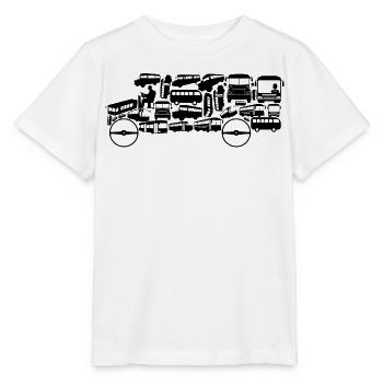 Bus - Stanley/Stella Kinder T-Shirt MINI CREATOR  - Weiß - Vorne - Maike (125cm)