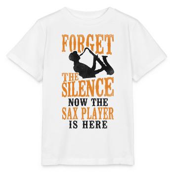 Saxophones Forget The Silence Now - Stanley/Stella MINI CREATOR Kids’ T-Shirt - white - Front - Maike (125cm)