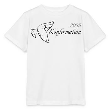 Confirmation 2025 Flying Dove Holy Spirit - Stanley/Stella MINI CREATOR Kids’ T-Shirt - white - Front - Maike (125cm)