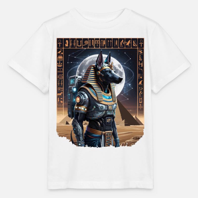Antikes Anubis-Astronauten-Sci-Fi-Design - Stanley/Stella Kinder T-Shirt MINI CREATOR - Weiß