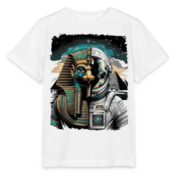 Horus als futuristisches Astronauten-Konzept - Stanley/Stella Kinder T-Shirt MINI CREATOR  - Weiß - Vorne - Maike (125cm)