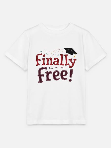 Finally Free! - Stanley/Stella Kinder T-Shirt MINI CREATOR  - Weiß