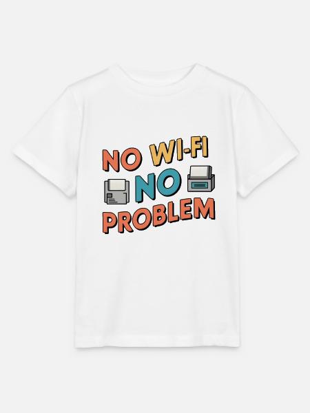 No Wi-Fi, No Problem - Stanley/Stella Kinder T-Shirt MINI CREATOR - Weiß