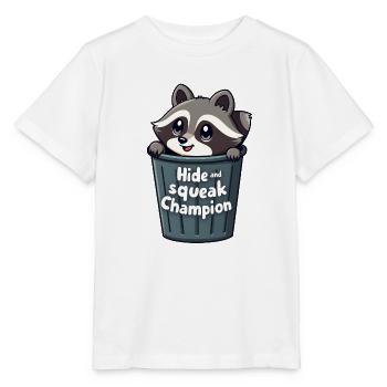 Champion de cache-cache et de grincement - T-shirt bio MINI CREATOR Stanley/Stella Enfant - blanc - Devant - Maike (125cm)