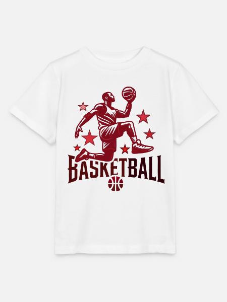 basketball design - Stanley/Stella Kinder T-Shirt MINI CREATOR - Weiß