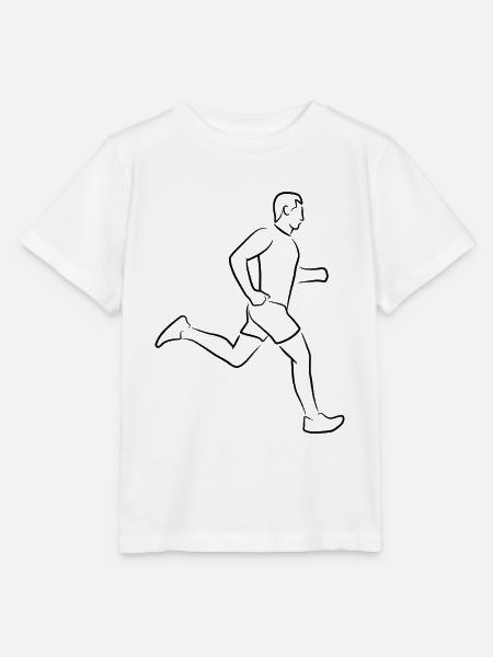 Läufer Junge - Stanley/Stella Kinder T-Shirt MINI CREATOR - Weiß