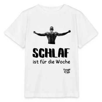 Schlaf ist für die Woche - Stanley/Stella Kinder T-Shirt MINI CREATOR  - Weiß - Vorne - Maike (125cm)