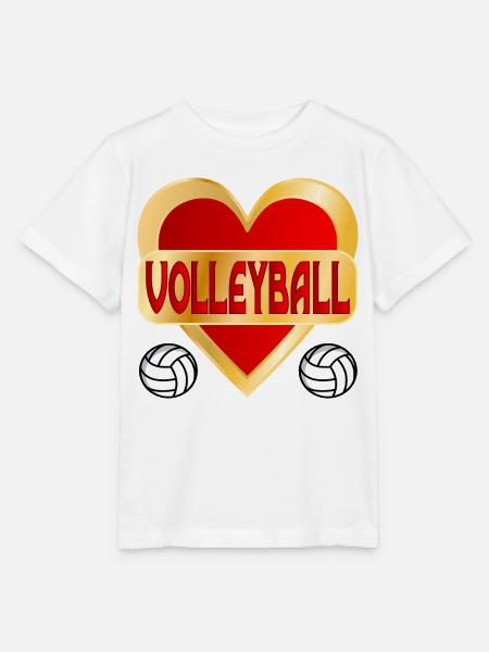 HERZ HOBBY VOLLEYBALL - Stanley/Stella Kinder T-Shirt MINI CREATOR - Weiß