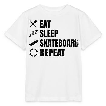 Skateboarder Daily Routine - Stanley/Stella MINI CREATOR Kids’ T-Shirt - white - Front - Maike (125cm)