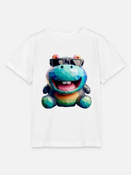 Nilpferd-Spaß - Stanley/Stella Kinder T-Shirt MINI CREATOR - Weiß
