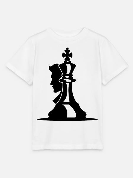 Schachspieler Skizze - Stanley/Stella Kinder T-Shirt MINI CREATOR - Weiß