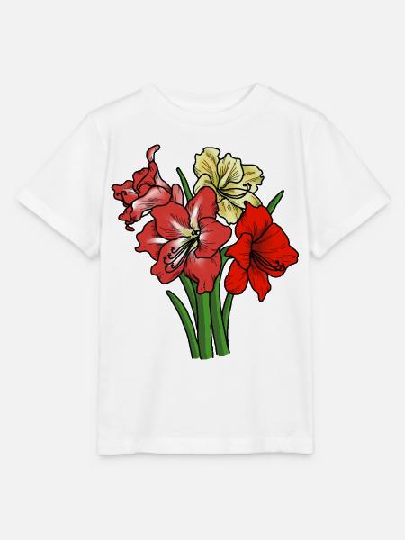 Amaryllis - Stanley/Stella Kinder T-Shirt MINI CREATOR  - Weiß