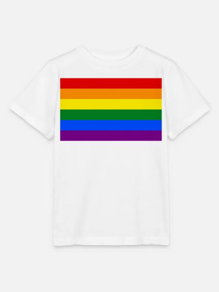 Pride Fahne, LGBTQ - Stanley/Stella Kinder T-Shirt MINI CREATOR  - Weiß