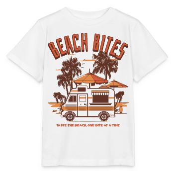 Beach Bites – Kulinarische Strandmomente - Stanley/Stella Kinder T-Shirt MINI CREATOR  - Weiß - Vorne - Maike (125cm)