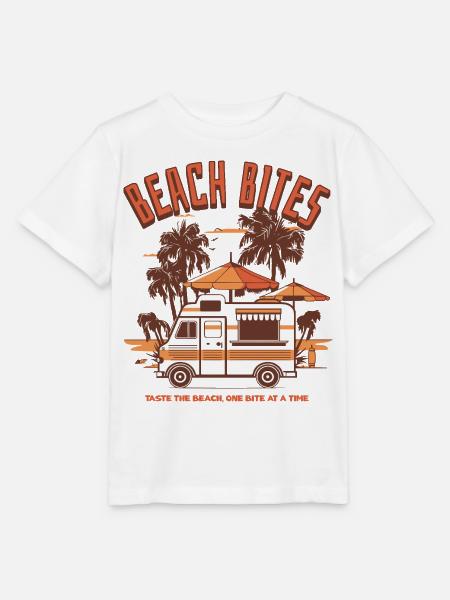 Beach Bites – Kulinarische Strandmomente - Stanley/Stella Kinder T-Shirt MINI CREATOR - Weiß