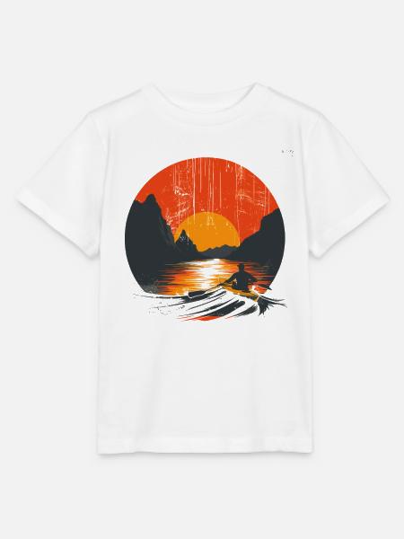 Rudern Grafik - Stanley/Stella Kinder T-Shirt MINI CREATOR  - Weiß