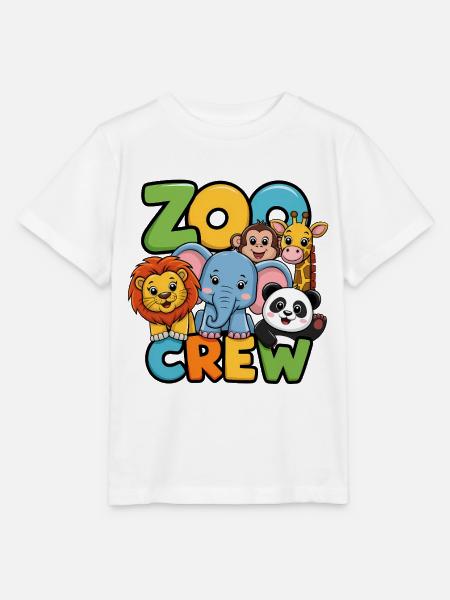 Lustiges Zoo Crew Tierdesign - Stanley/Stella Kinder T-Shirt MINI CREATOR - Weiß