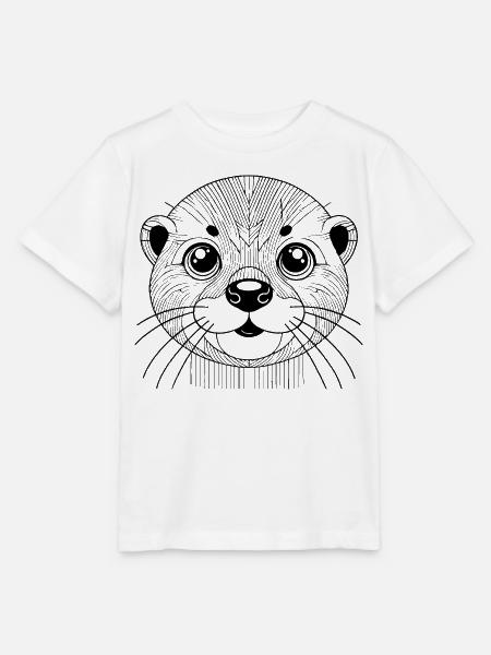 Otter - Stanley/Stella Kinder T-Shirt MINI CREATOR  - Weiß