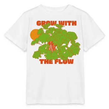 Évoluez avec l’instruction Flow - T-shirt bio MINI CREATOR Stanley/Stella Enfant - blanc - Devant - Maike (125cm)
