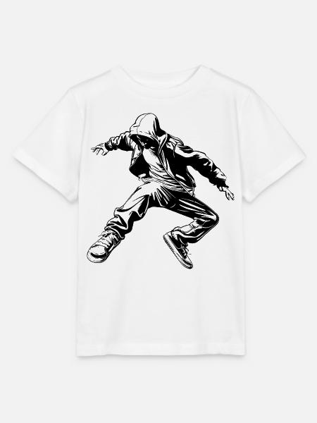 B-Boy Zeichnung - Stanley/Stella Kinder T-Shirt MINI CREATOR - Weiß