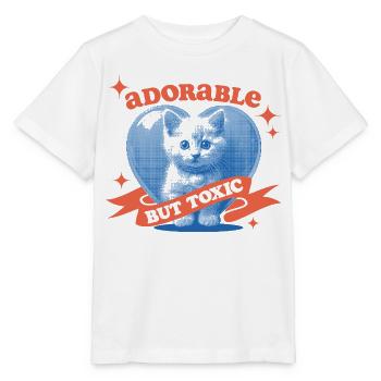 Adorable but Toxic - Stanley/Stella MINI CREATOR Kids’ T-Shirt - white - Front - Maike (125cm)