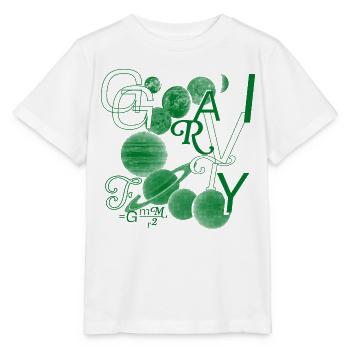 Typo-gravité - T-shirt bio MINI CREATOR Stanley/Stella Enfant - blanc - Devant - Maike (125cm)