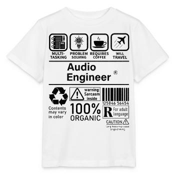 Audio Engineer multi tasking problem solving - Stanley/Stella MINI CREATOR Kids’ T-Shirt - white - Front - Maike (125cm)