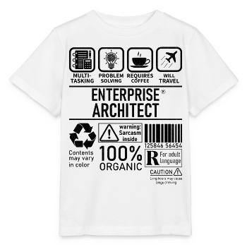 Enterprise Architect multi tasking problem solving - Stanley/Stella MINI CREATOR Kids’ T-Shirt - white - Front - Maike (125cm)
