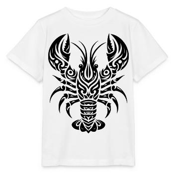 Homard Tribal - T-shirt bio MINI CREATOR Stanley/Stella Enfant - blanc - Devant - Maike (125cm)