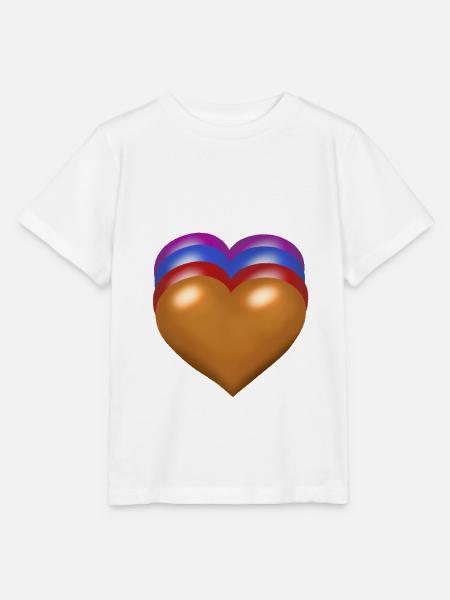 Herz Herzen herzlich - Stanley/Stella Kinder T-Shirt MINI CREATOR - Weiß
