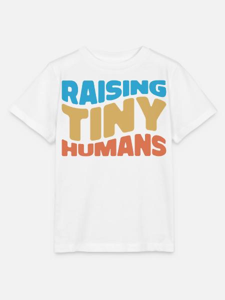 Raising Tiny Humans – Everyday Parenting with Humor - Stanley/Stella MINI CREATOR Kids’ T-Shirt - white
