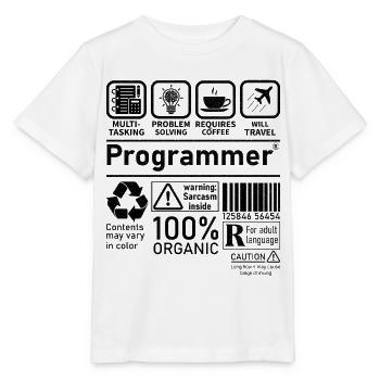 Programmer multi tasking problem solving requires - Stanley/Stella MINI CREATOR Kids’ T-Shirt - white - Front - Maike (125cm)