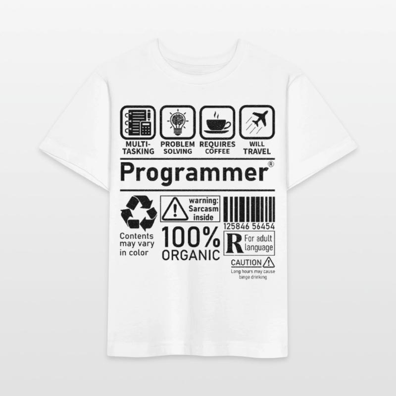Programmeur multitâche, la résolution de problèmes nécessite T-shirt bio MINI CREATOR Stanley/Stella Enfant