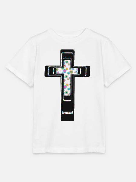 Kreuz Kreuze Kruzifix - Stanley/Stella Kinder T-Shirt MINI CREATOR - Weiß