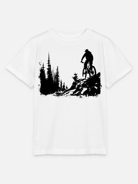 Mountainbike Radfahrer - Stanley/Stella Kinder T-Shirt MINI CREATOR - Weiß
